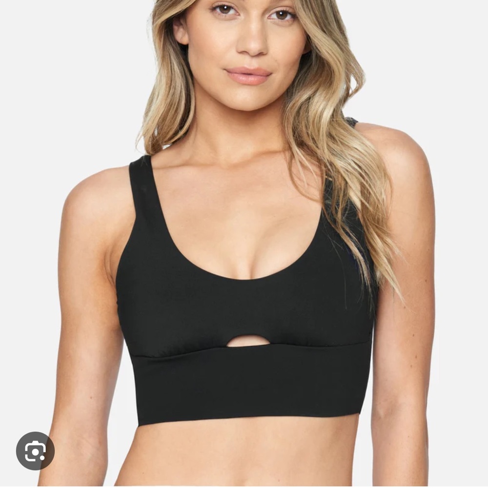 HURLEY X MOORE ALOHA MAX SOLID LONG LINE BIKINI TOP
